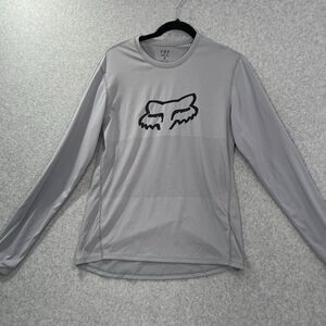 Fox Racing Ranger Foxhead MTB Jersey Men's S Grey Long Sleeve